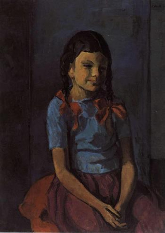 Portrait of girl by Paul Basilius Barth
