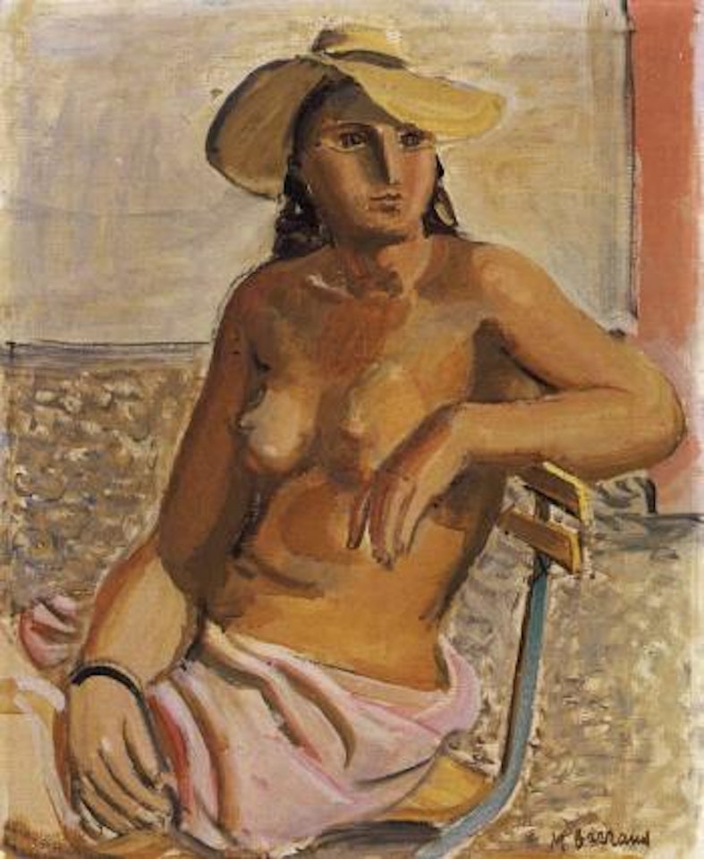 Figure in garden by Maurice Barraud