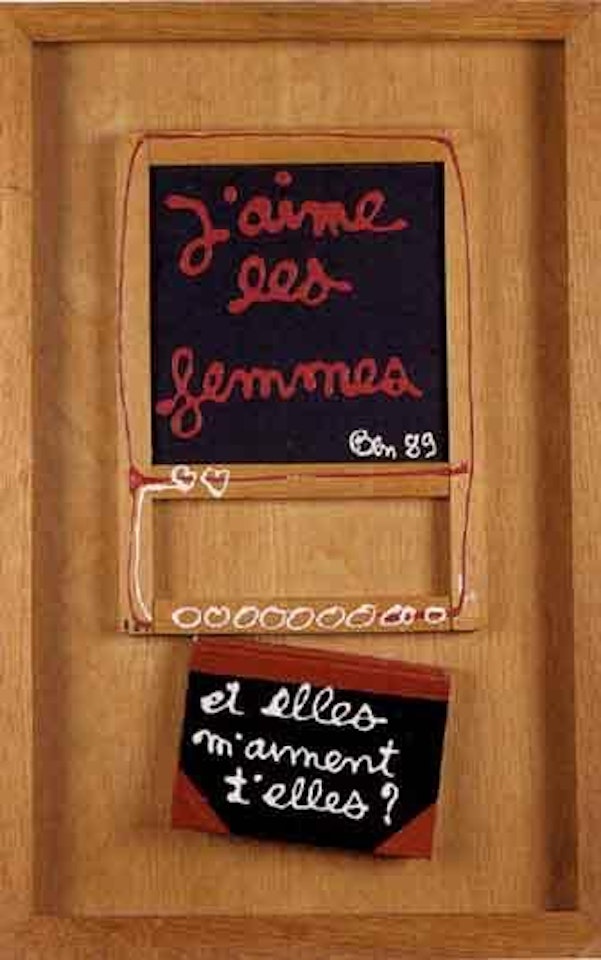 J'aime les femmes by Ben Vautier