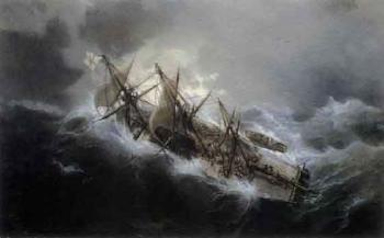 Shipwreck by Jean Baptiste Henri Durand-Brager