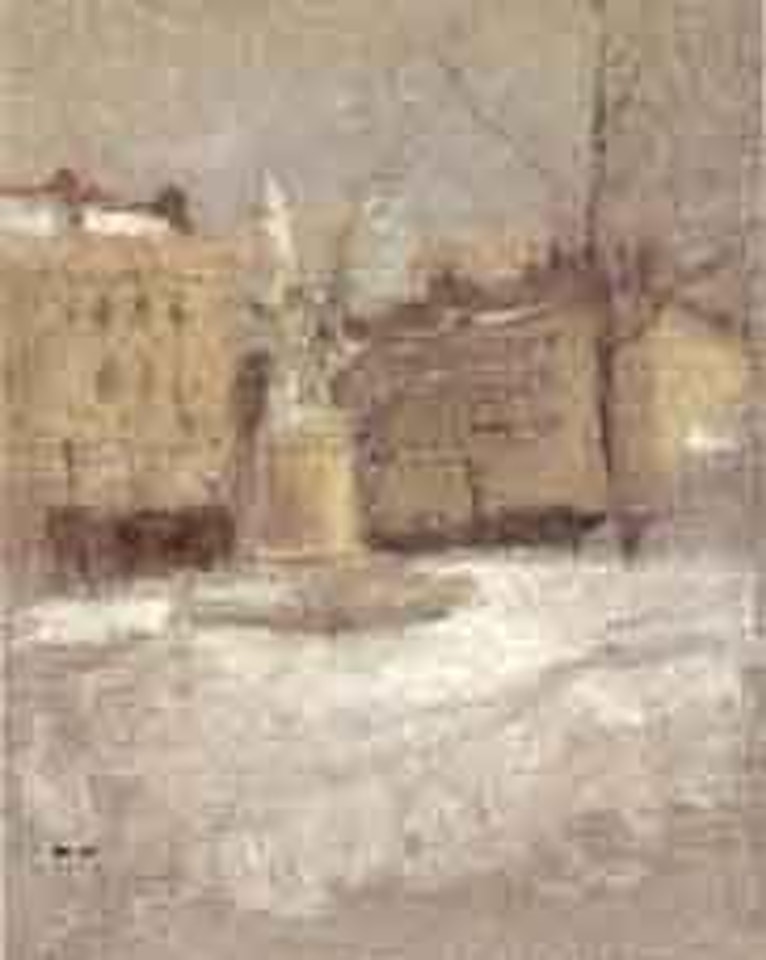 Square in Abbeville by Fritz Thaulow