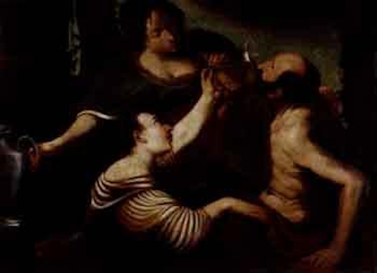 Lot and his daughters by Italian School