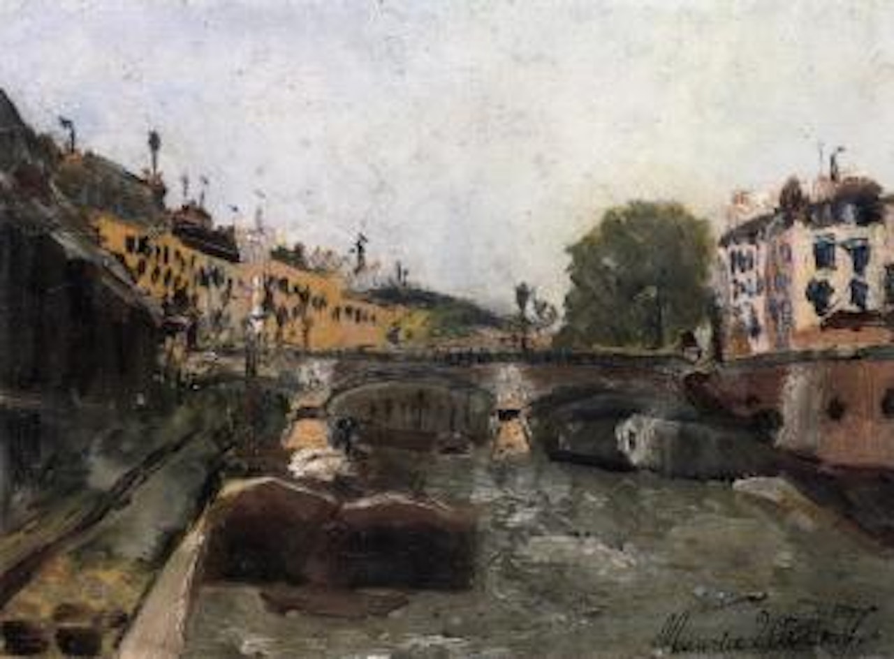 Les bords de la Seine, Ile St Louis, Paris by Maurice Utrillo