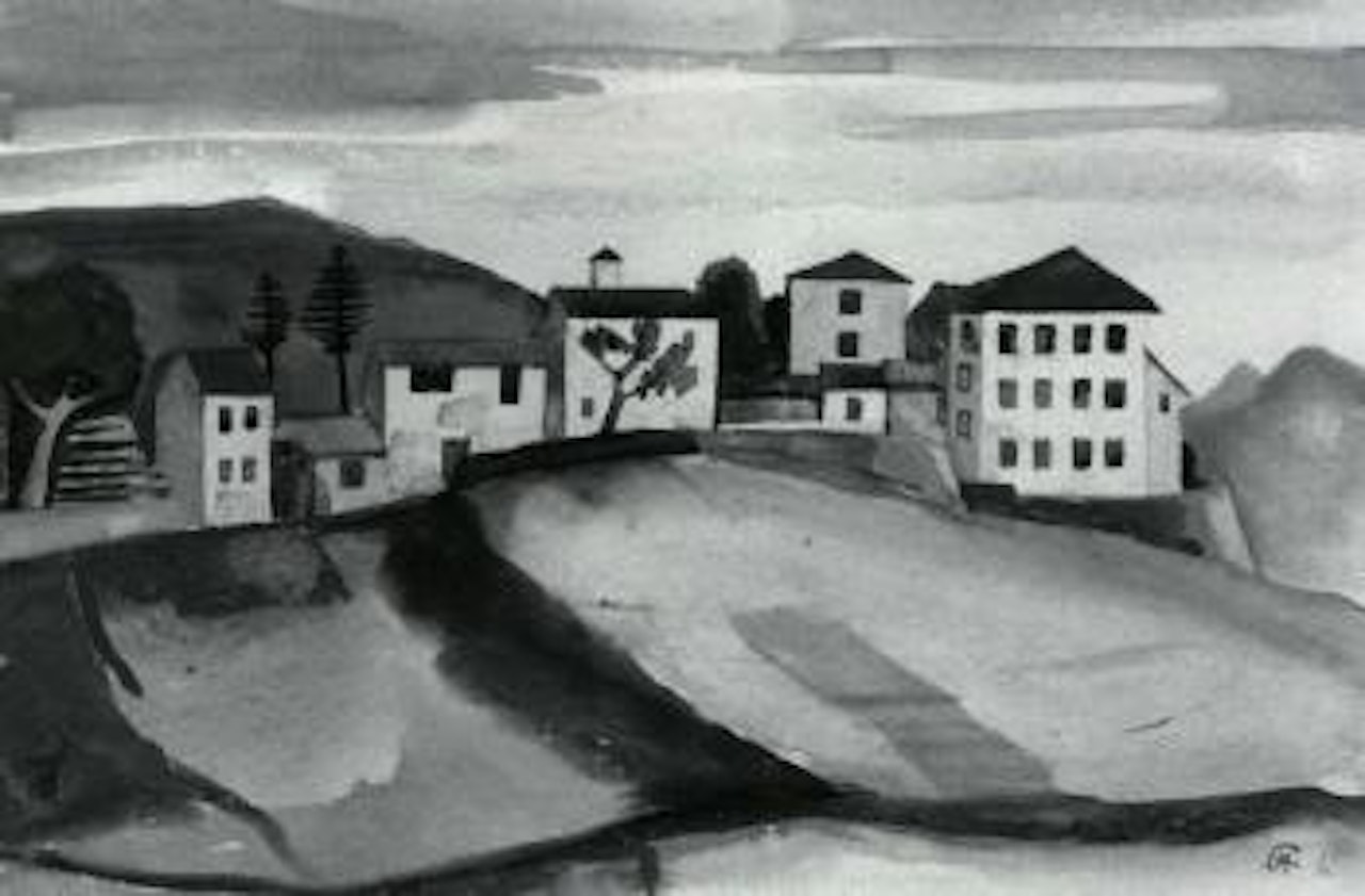Houses in Tessin by Karl Hofer