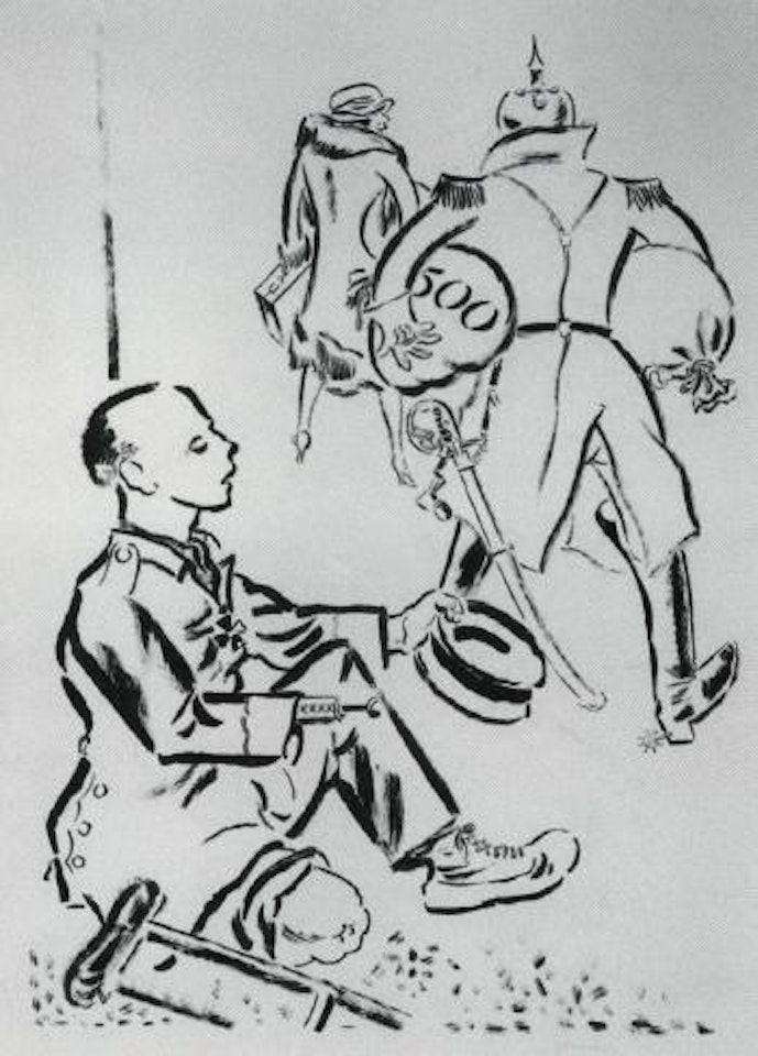 King in flight by George Grosz