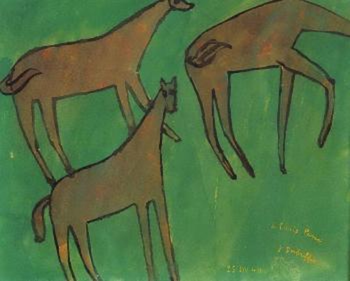 Les chevaux by Jean Dubuffet