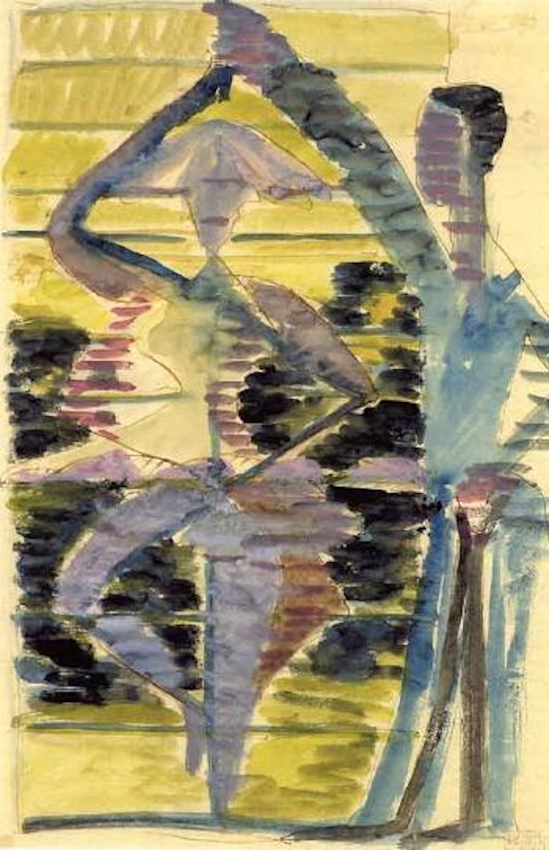 Turning dancer by Ernst Ludwig Kirchner