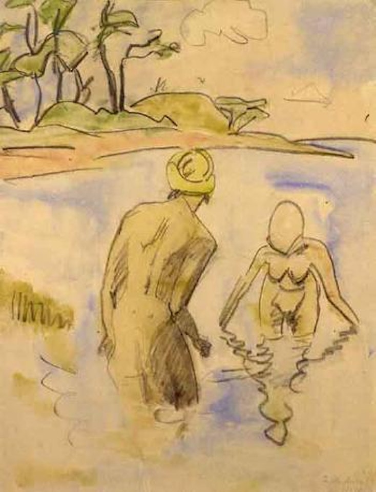 In the water by Erich Heckel