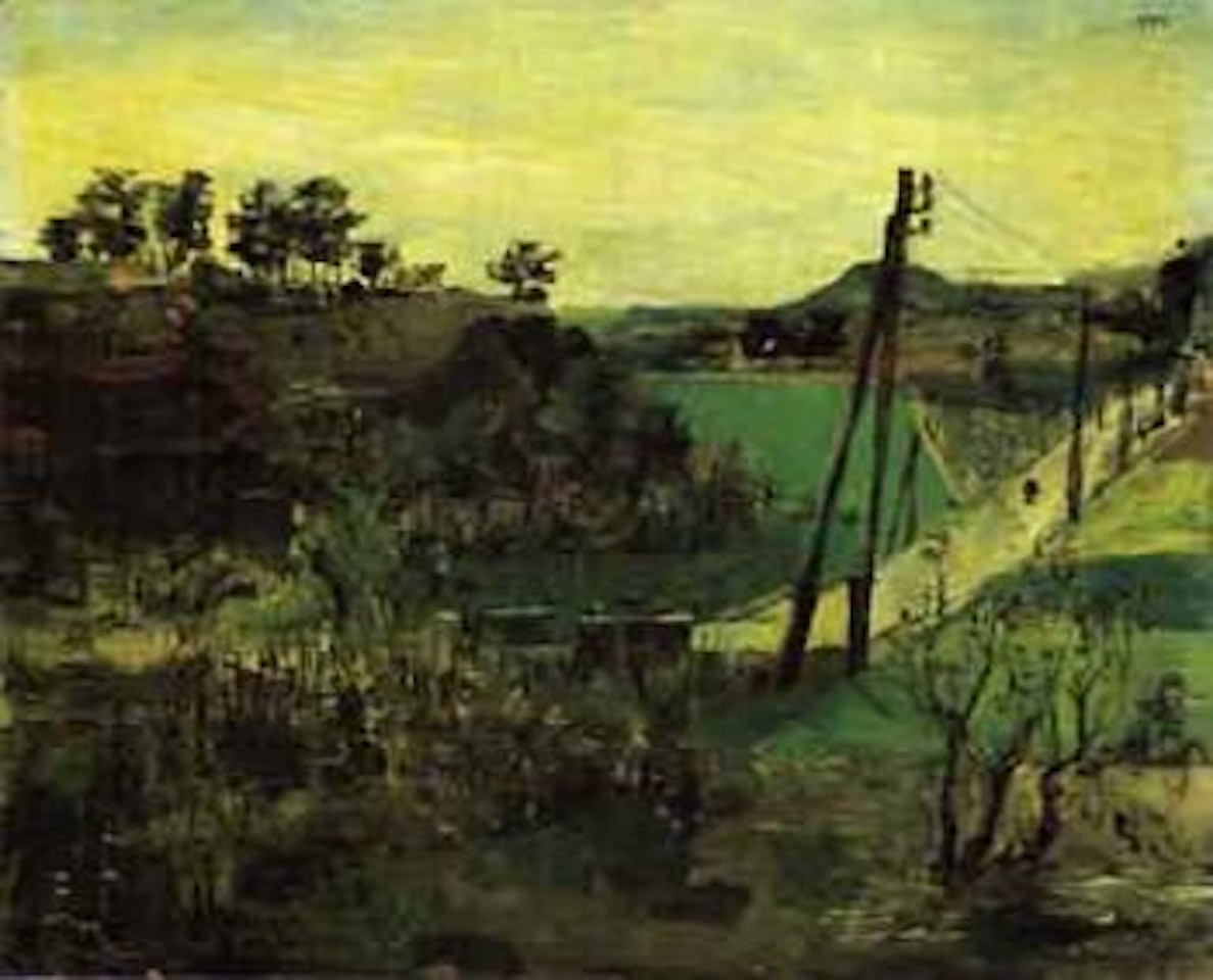 Paysage au chemin by Francis Gruber