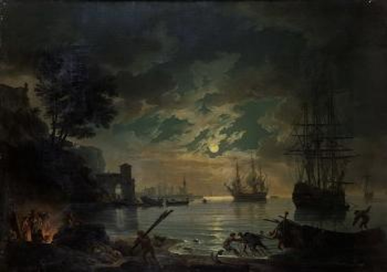 Marine au clair de lune by Claude Joseph Vernet