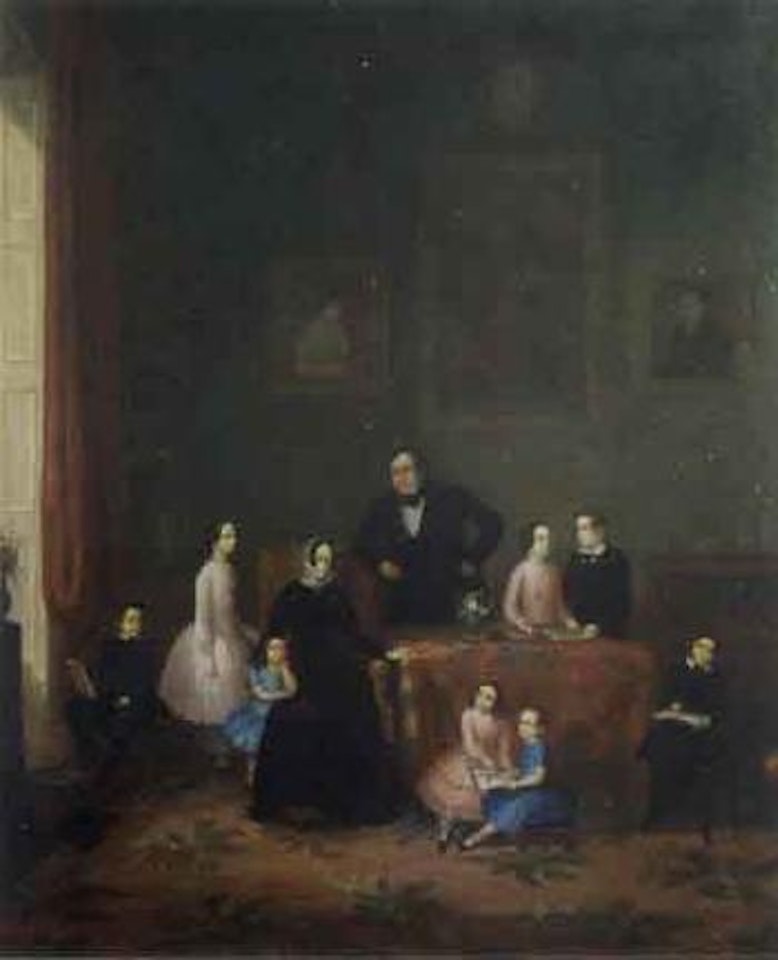 Family portrait by English School