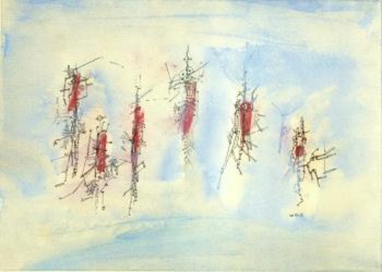 Untitled composition by Wols (Alfred Otto Wolfgang Schulze)