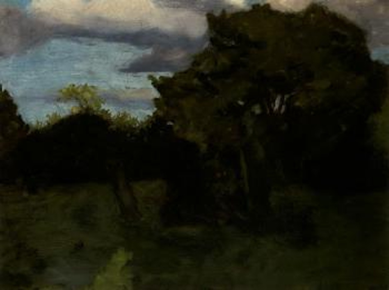 Old house on summer evening, Worpswede by Hans am Ende