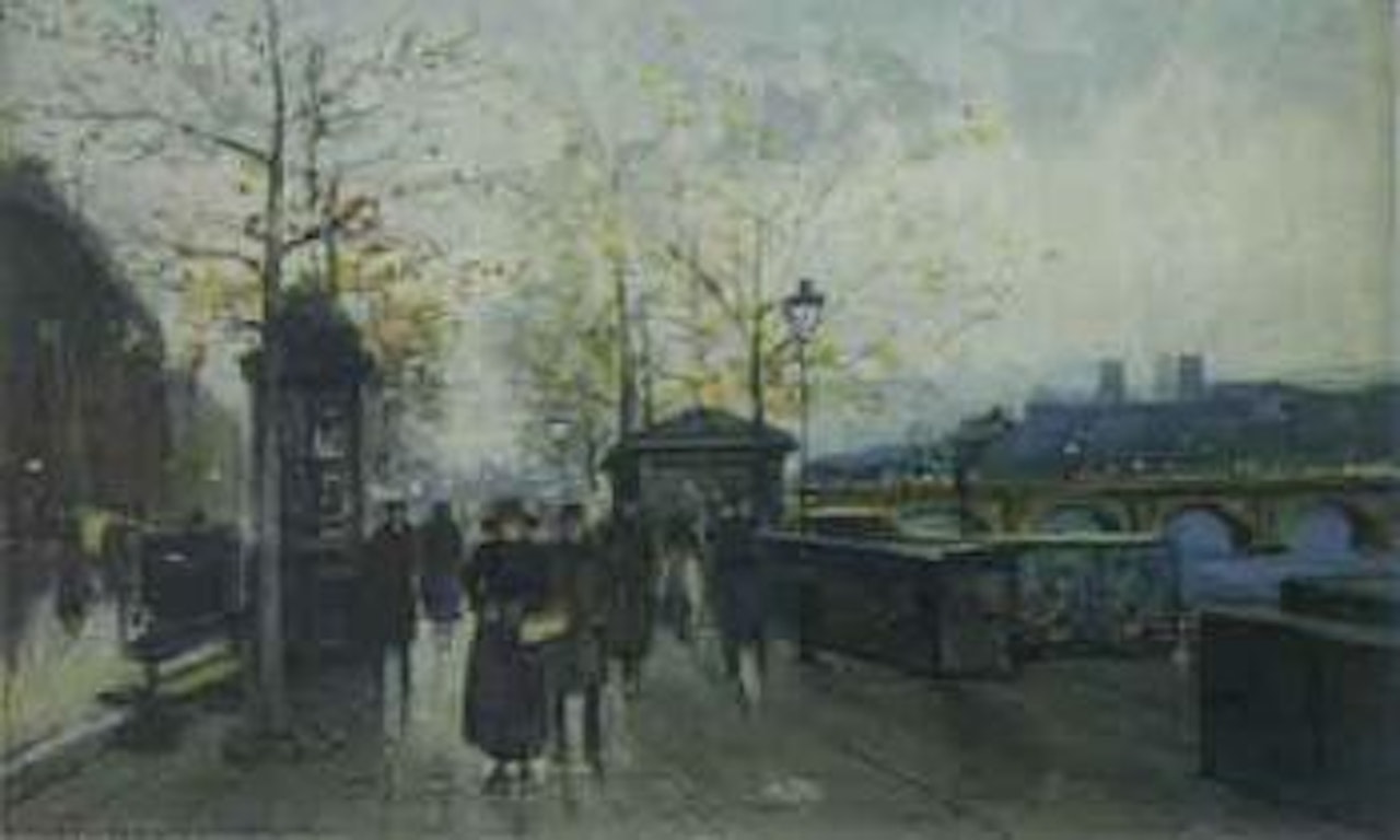 View of Paris by Eugene Galien-Laloue