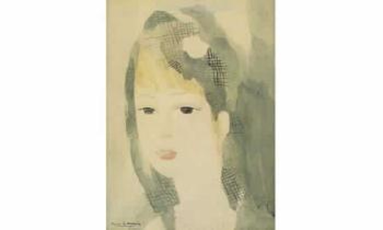 Portrait de jeune femme a la mantille by Marie Laurencin