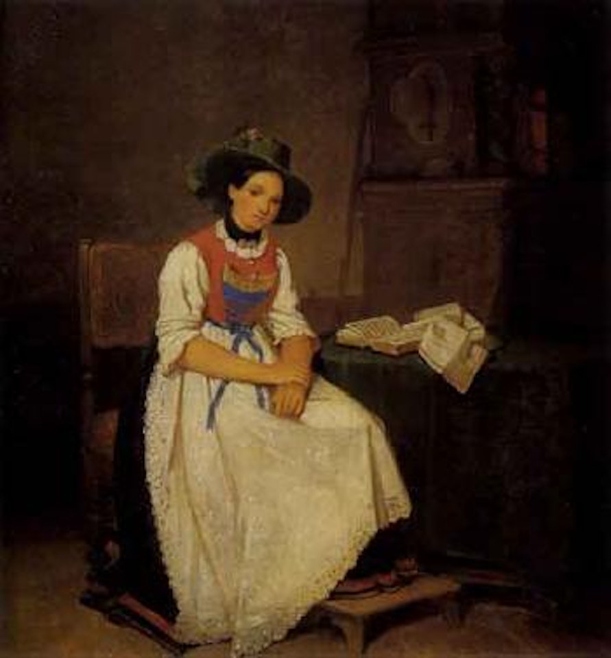 Young Bavarian woman by German School