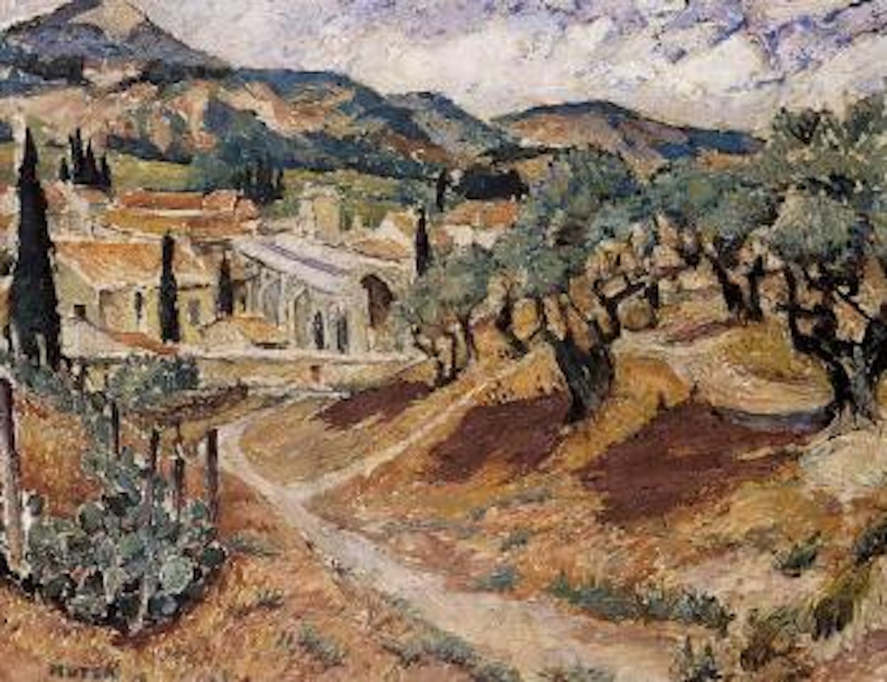 Landscape in Avignon by Mela Muter