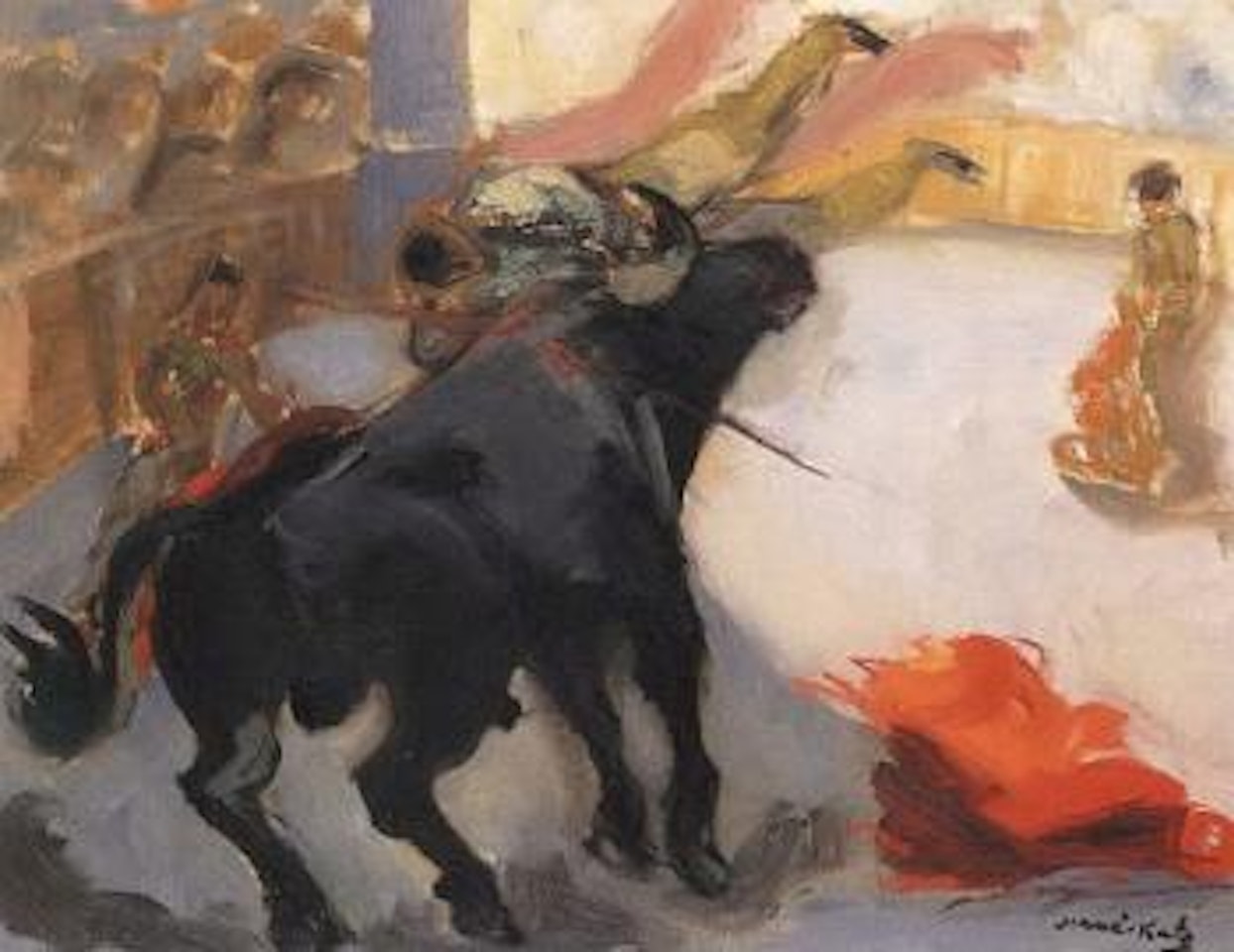 Bullfight by Emmanuel Mané-Katz