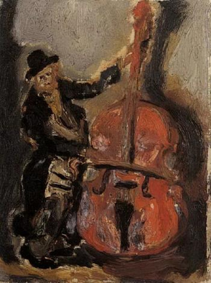 Contrebassiste by Emmanuel Mané-Katz