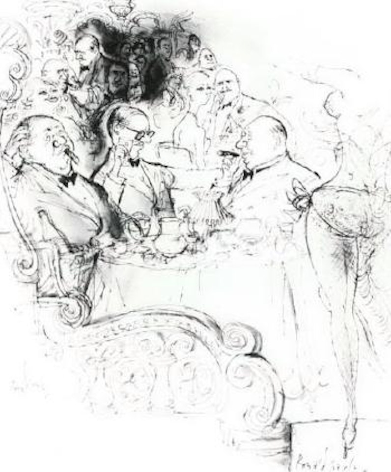Cabaret audience by Ronald Searle