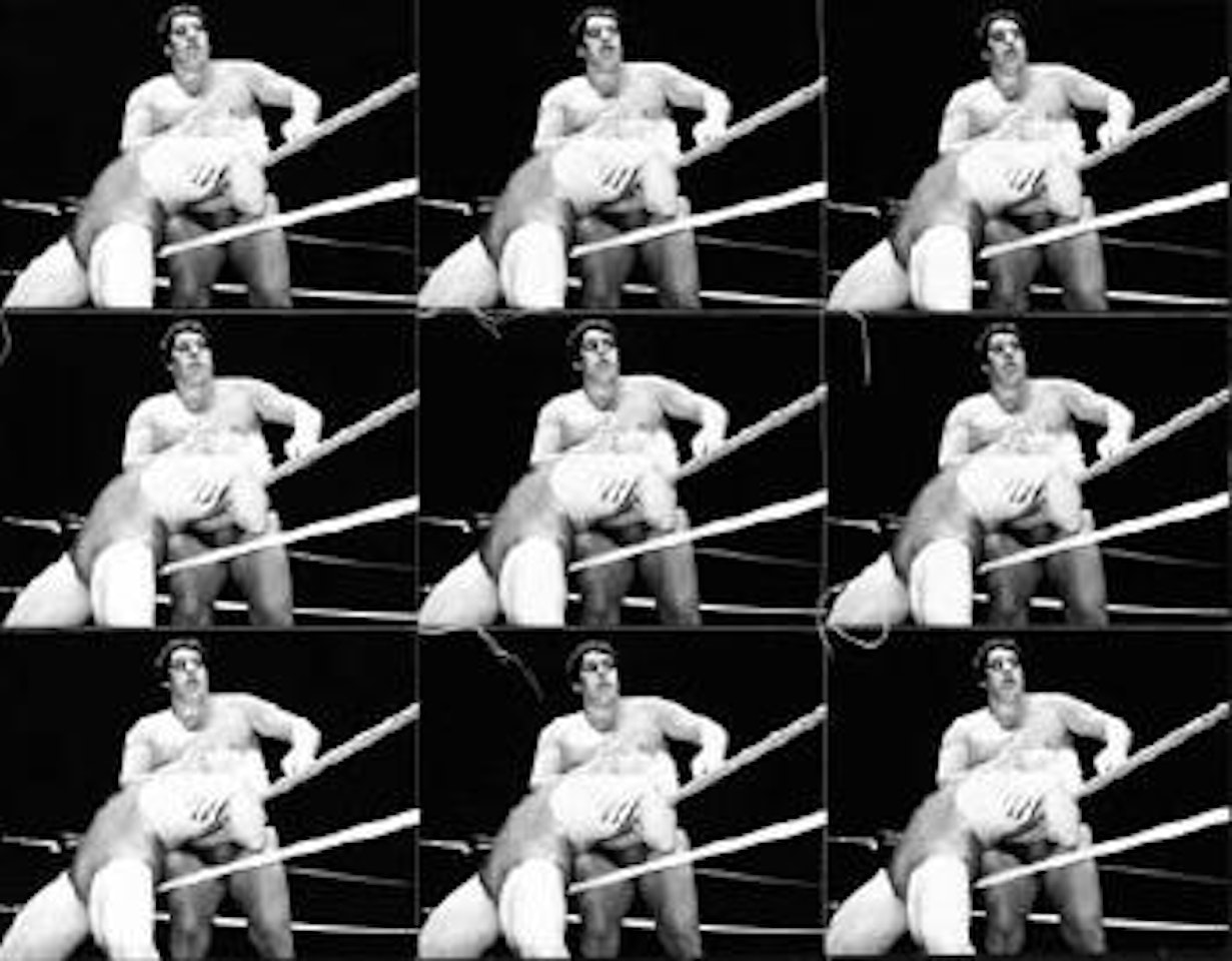 Late night wrestling by Andy Warhol