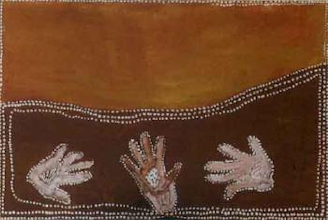 Three generations by Rover Thomas