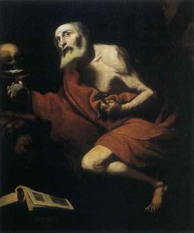 St Jerome in wilderness by Jusepe de Ribera