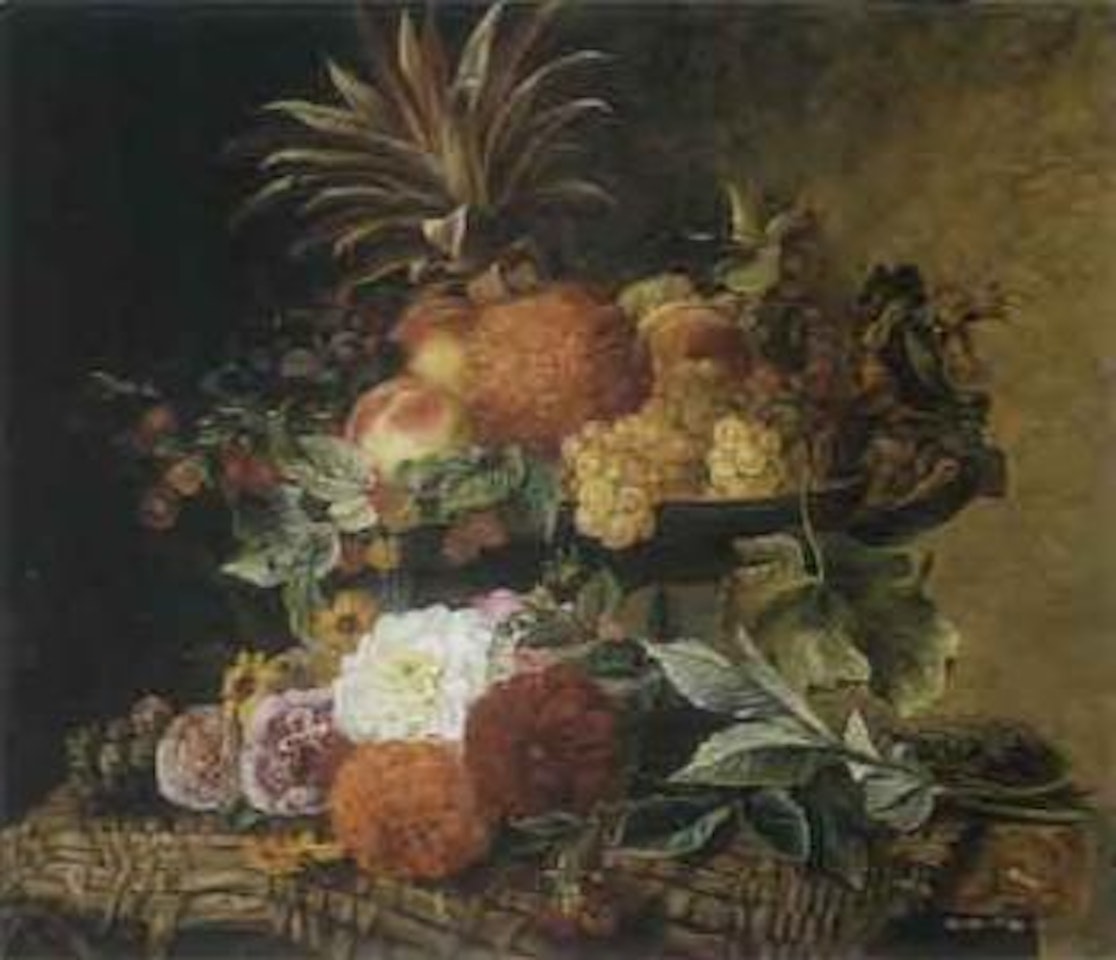 Still life of fruit and flowers by Dutch School