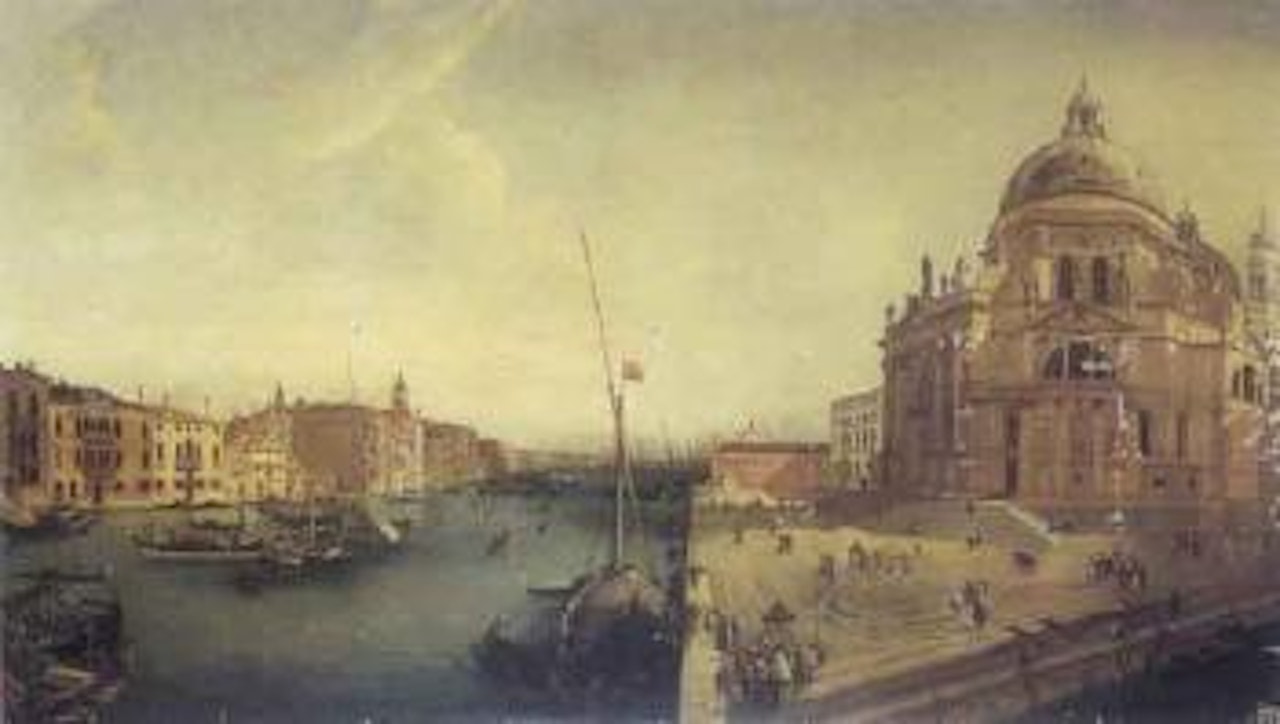Entry into Grand Canal and Church of Santa Maria della Salute, Venice by Michele Marieschi