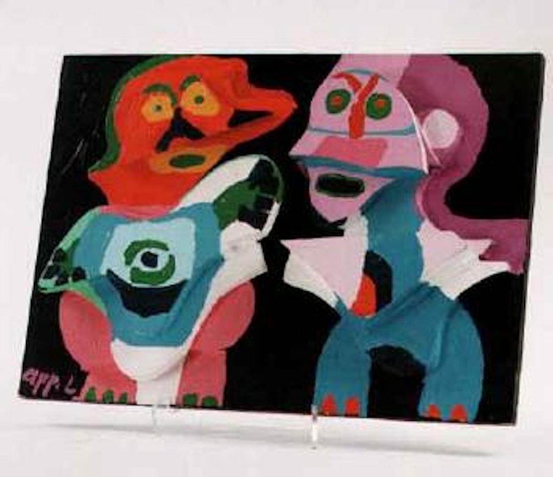 Couple in wood by Karel Appel