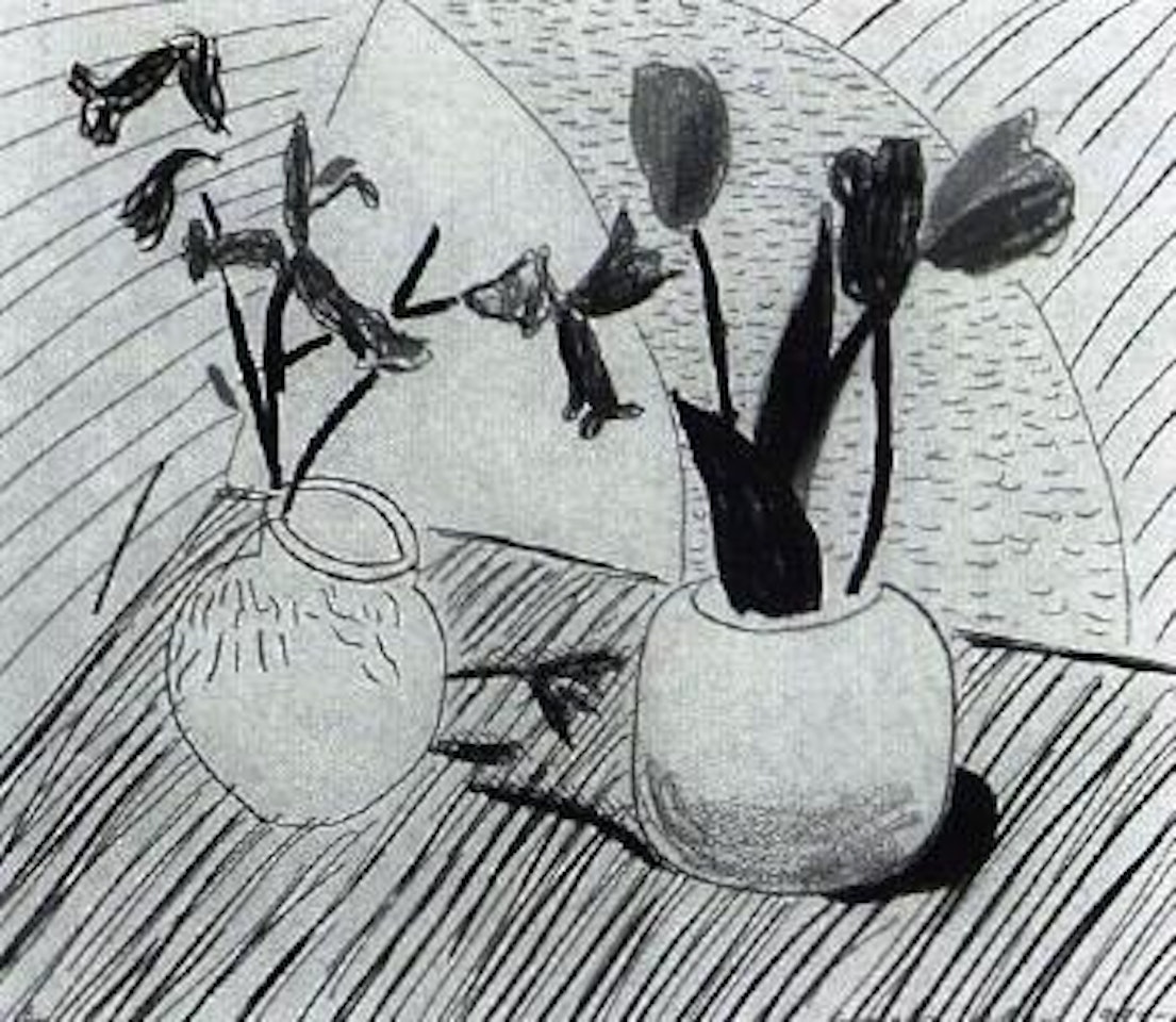 White porcelain by David Hockney