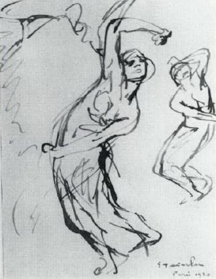 Diaghilev Ballet dancers by Théophile Alexandre Steinlen