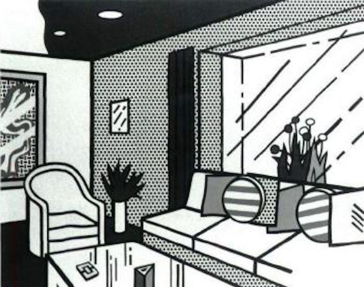 The living room by Roy Lichtenstein