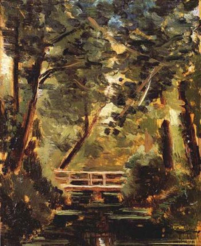 Bridge in park by Joaquin Sorolla Y Bastida