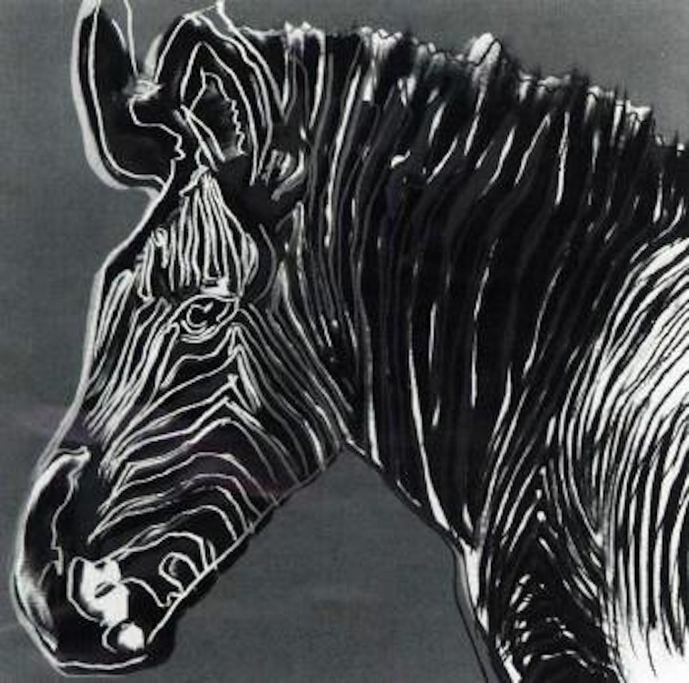 Grevy's Zebra, Endangered Species Series by Andy Warhol