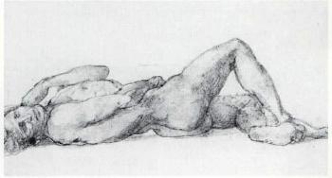Reclining male nude 'Briar Rose' series by Edward Coley Burne-Jones
