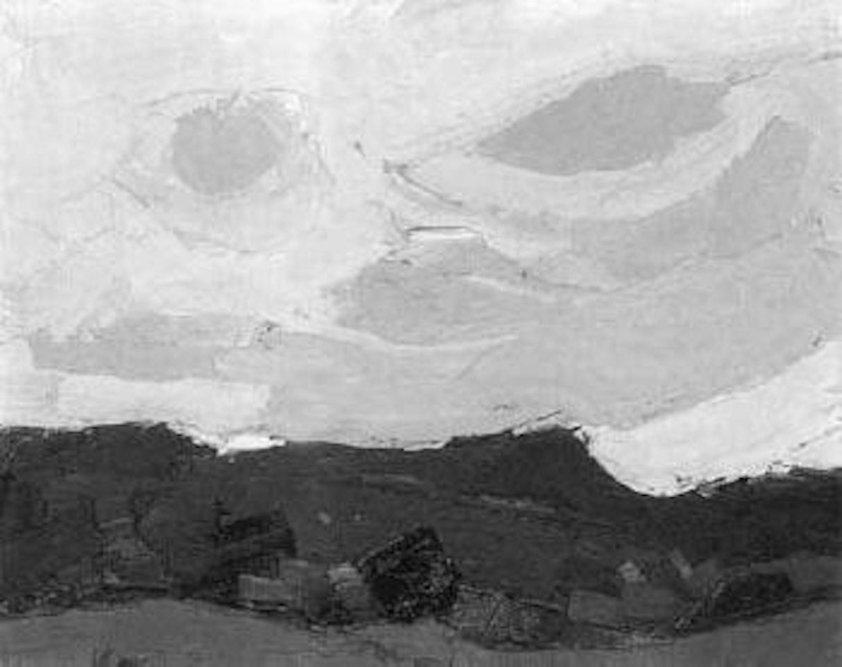 Pink evening by Kyffin Williams