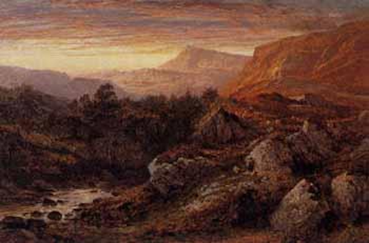 Valley of the Lledr, North Wales by Benjamin Williams Leader