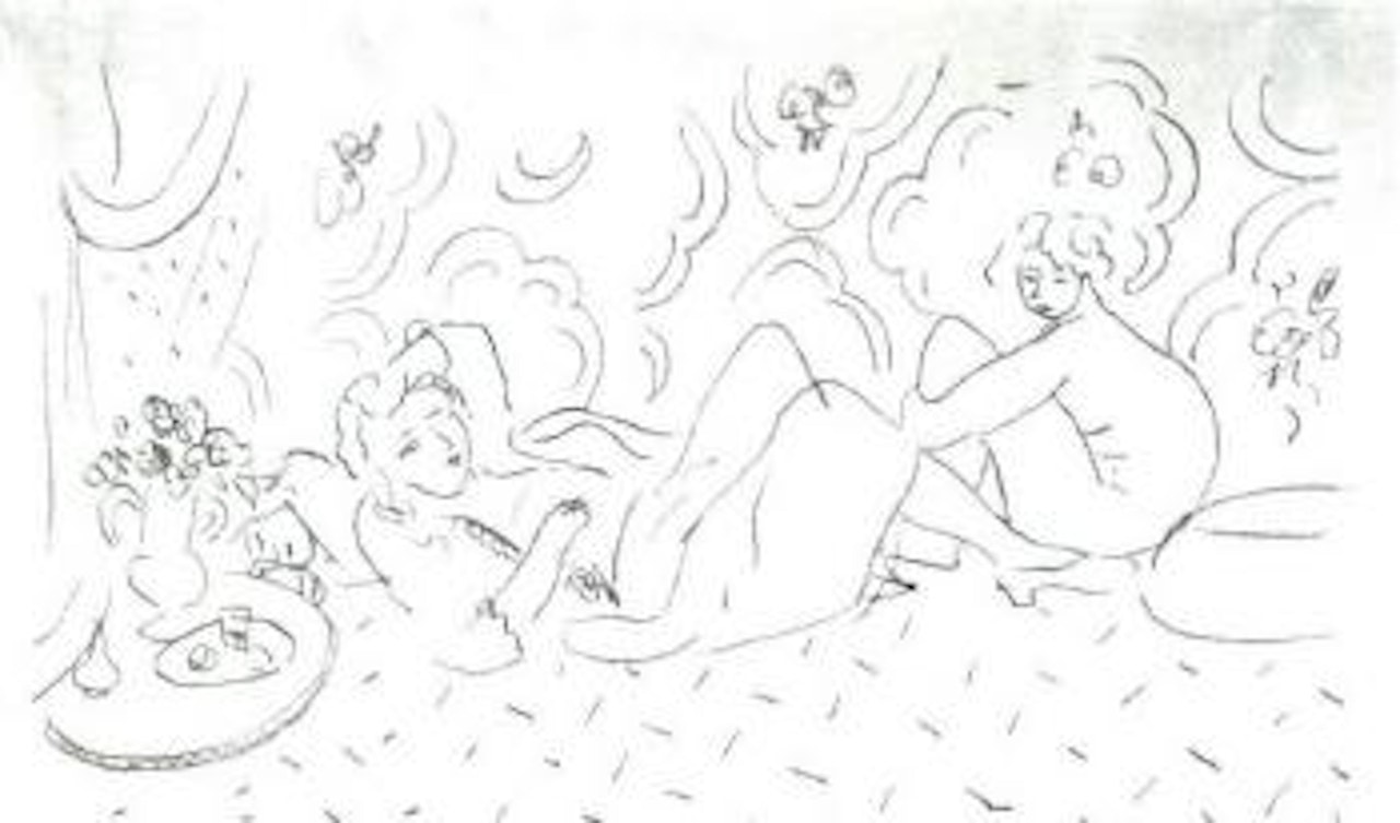 Les trois modeles by Henri Matisse
