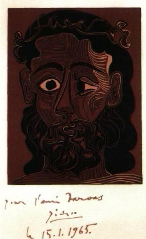 Homme barbu couronne by Pablo Picasso