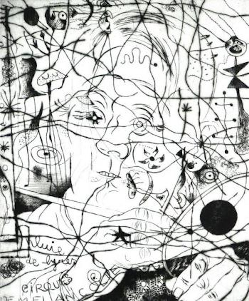 Portrait de Miro by Louis Marcoussis by Joan Miró