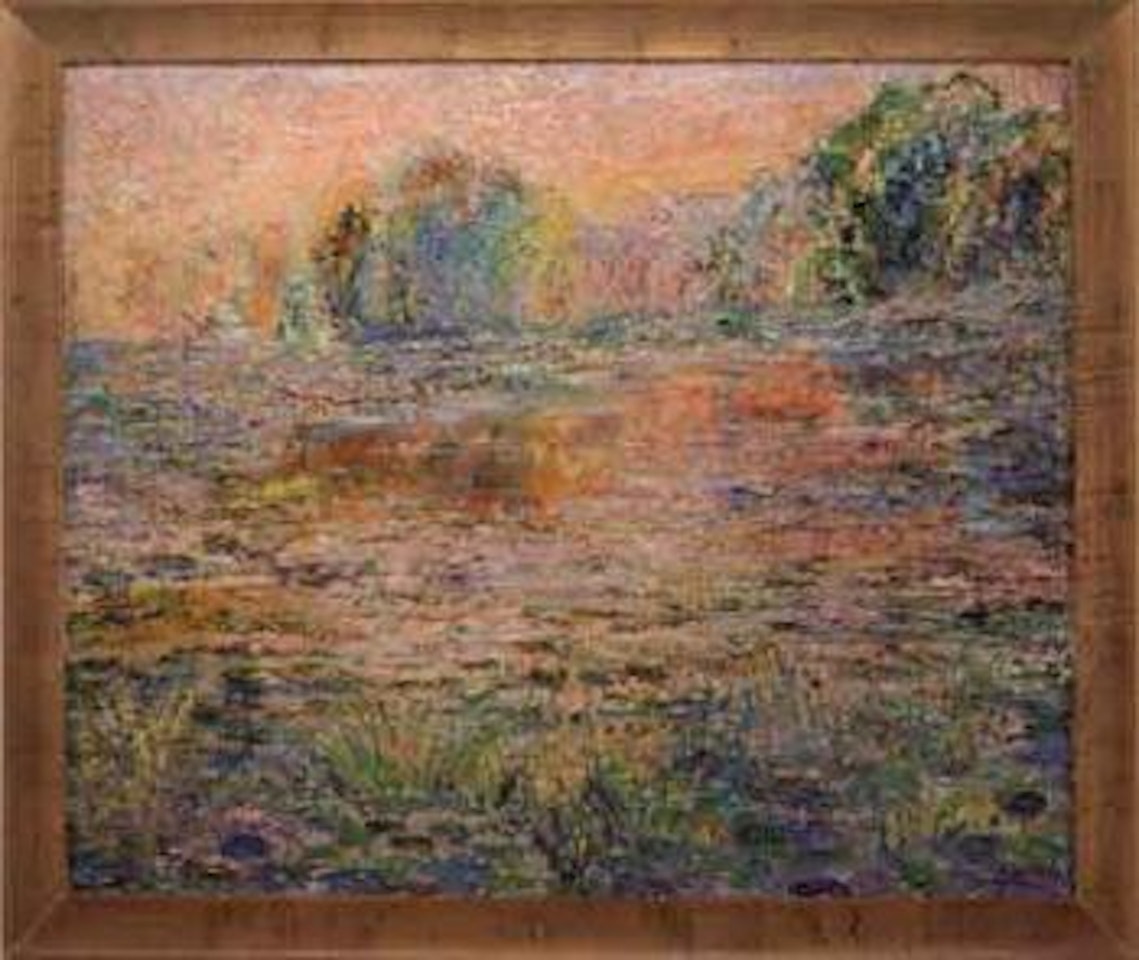 Pond and trees by Joseph Raphael