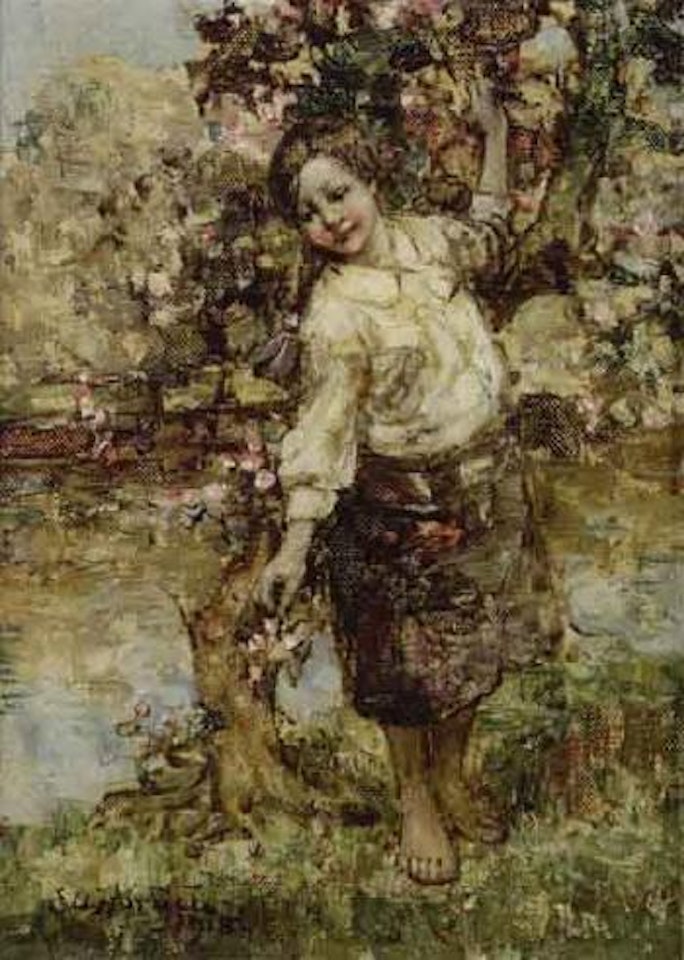 Apple blossom by Edward Atkinson Hornel