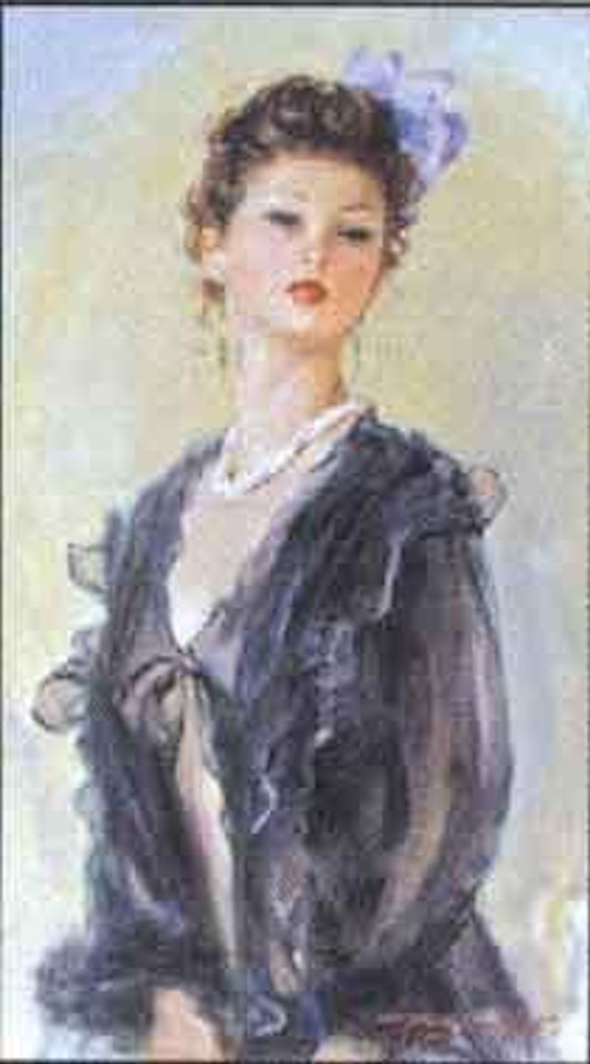 Black negligee by Constantin Razoumov
