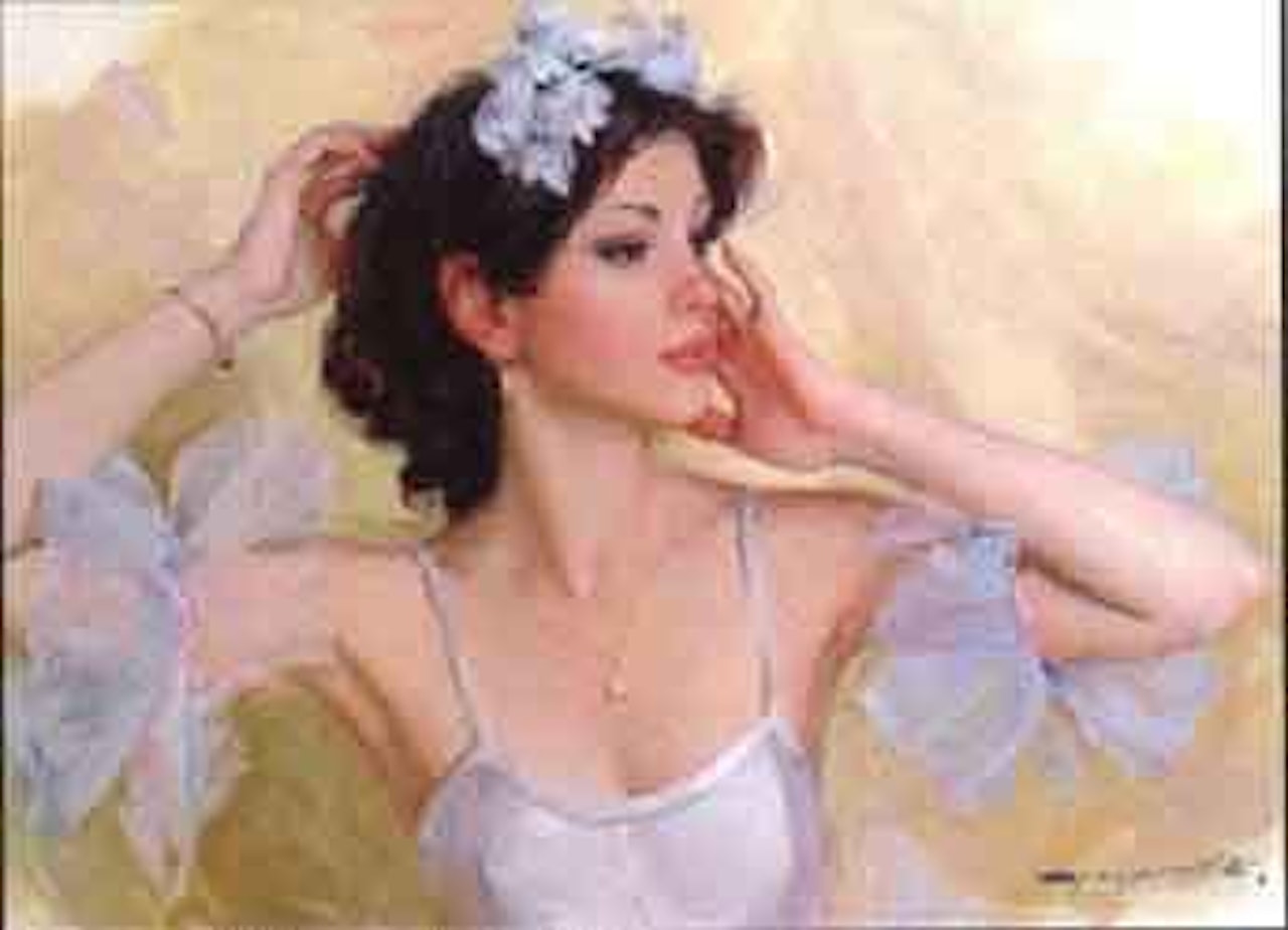 Portrait of a dancer by Constantin Razoumov