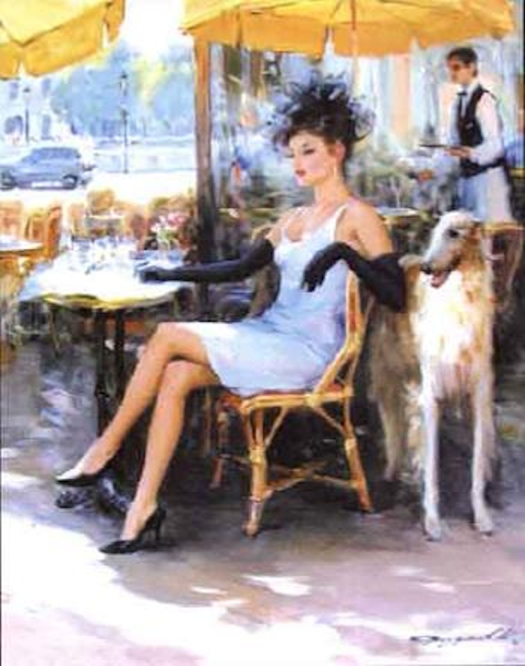Outside the Cafe Paris by Constantin Razoumov