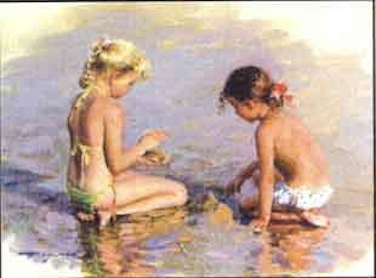 Making sandcastles by Constantin Razoumov