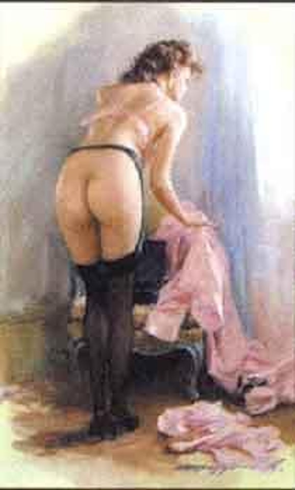 In the dressing room by Constantin Razoumov