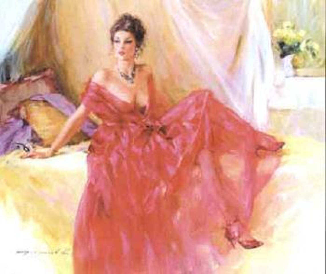 Lady in red by Constantin Razoumov