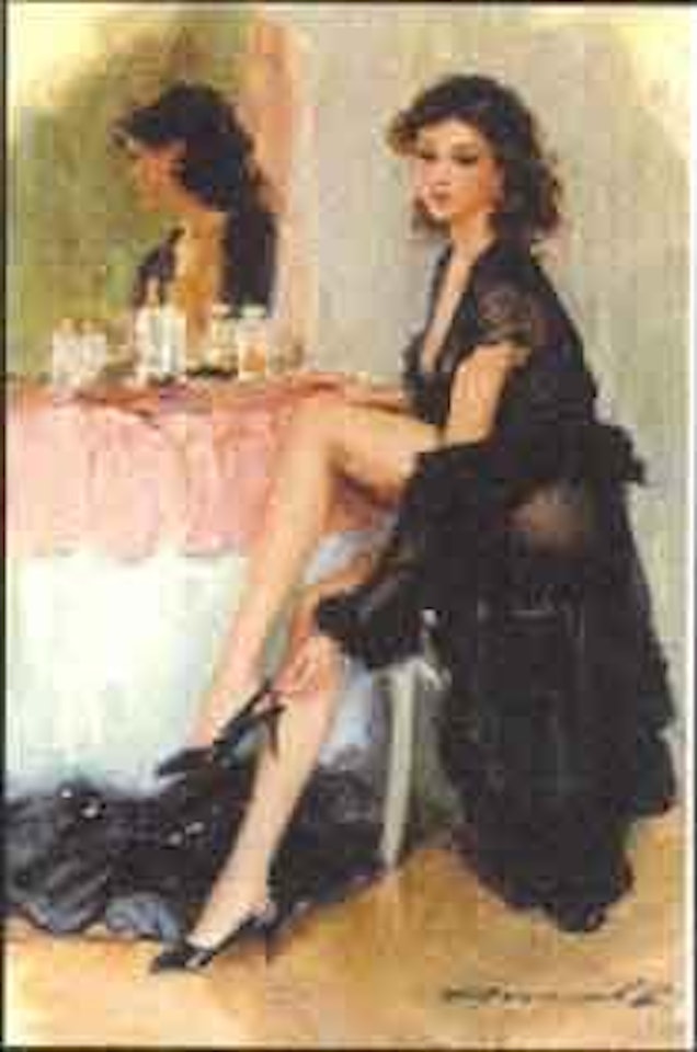 The black negligee by Constantin Razoumov